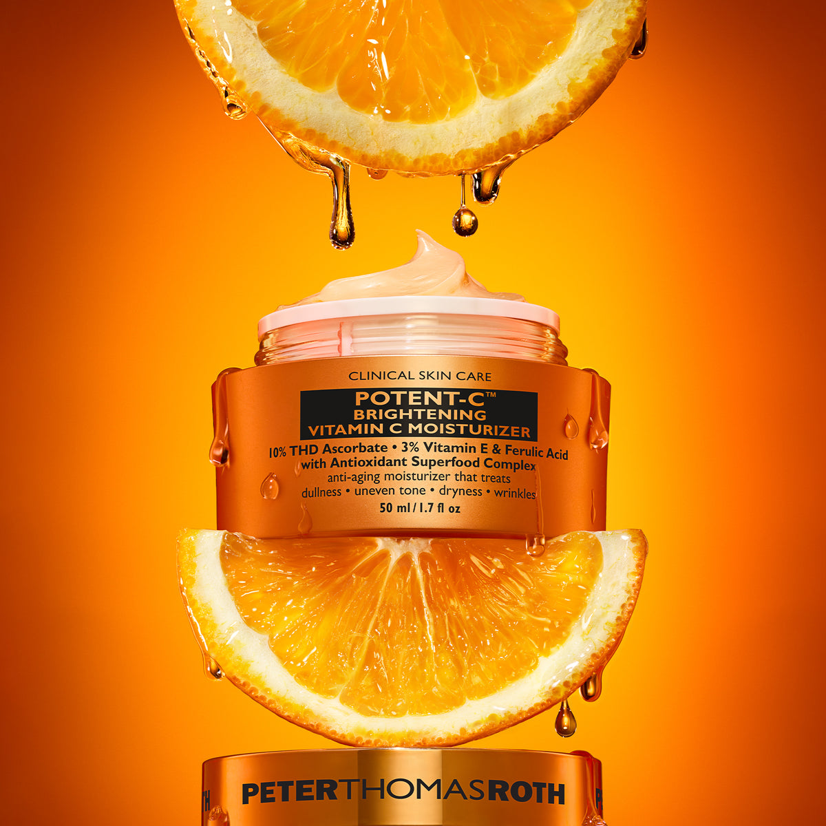 Potent C™ Power Moisturizer - Антиоксидантний крем для обличчя з вітаміном С Peter Thomas Roth