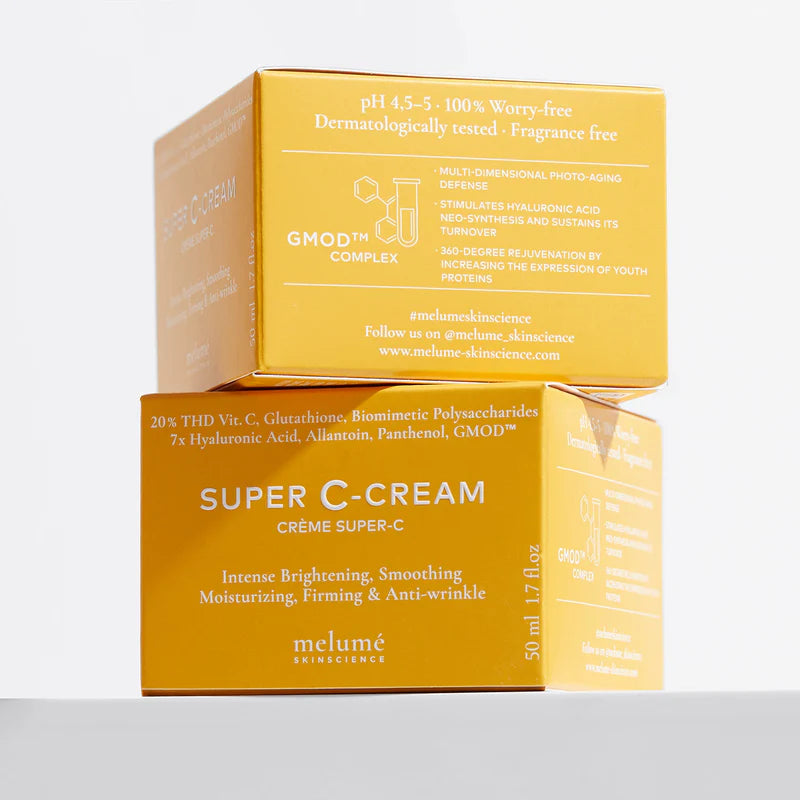 Super C-Cream — антиоксидантний крем з 20% вітаміну C (THD) Melume