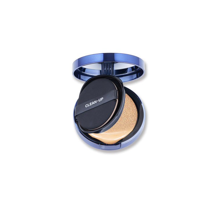 Clean-Up Skinfit Cushionpact SPF 50+ / PA+++ |  Інноваційний кушон зі змінним блоком (19, 21, 23 тон) Cuskin