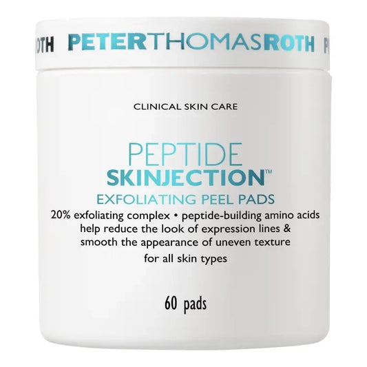 Peptide Skinjection Exfoliating Peel Pads - Ексфоліативні пілінг-пади для оновлення шкіри та боротьби зі зморшками Peter Thomas Roth