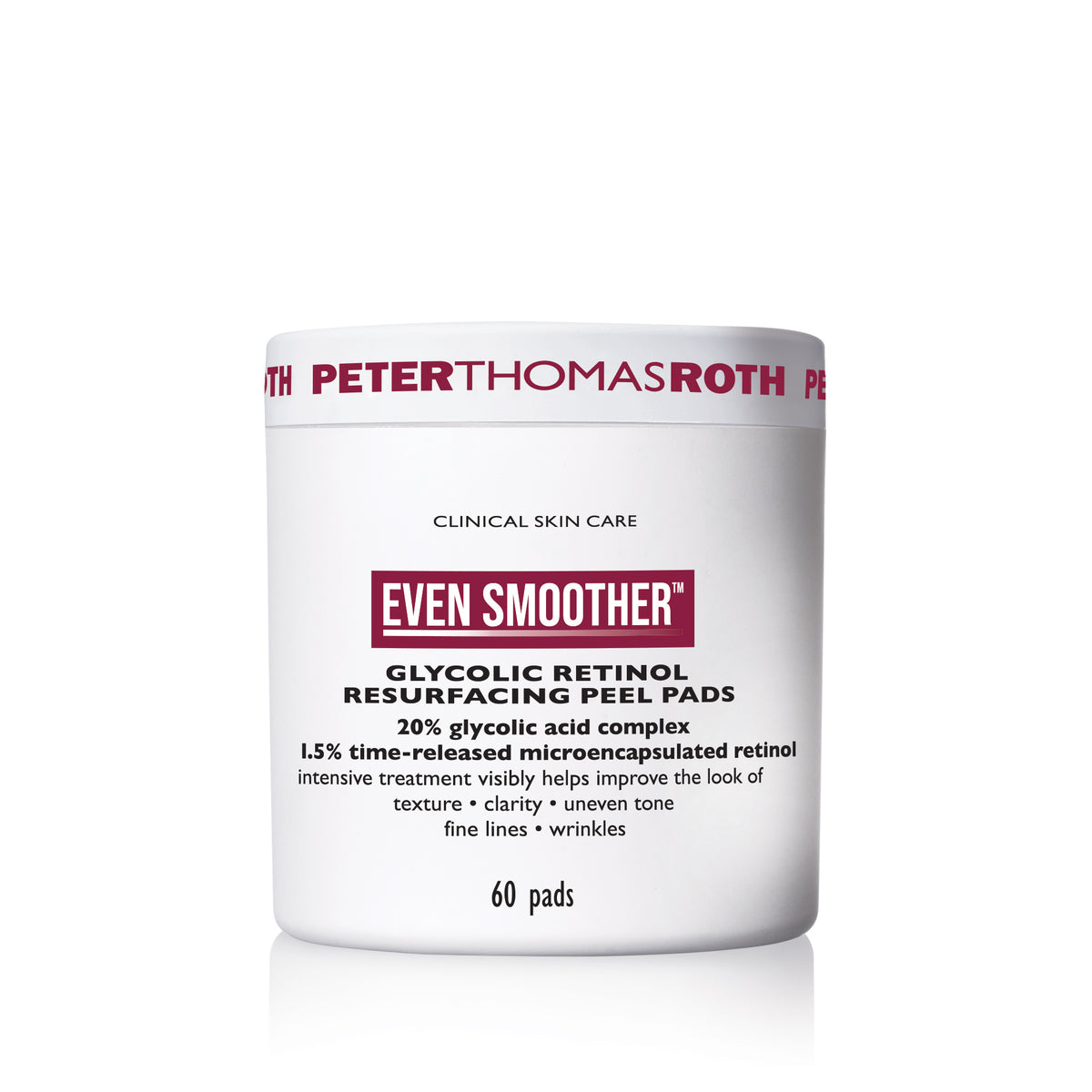 Even Smoother™ Glycolic Retinol Resurfacing Peel Pads - Відновлюючі диски для обличчя з ретинолом та гліколевою кислотою Peter Thomas Roth