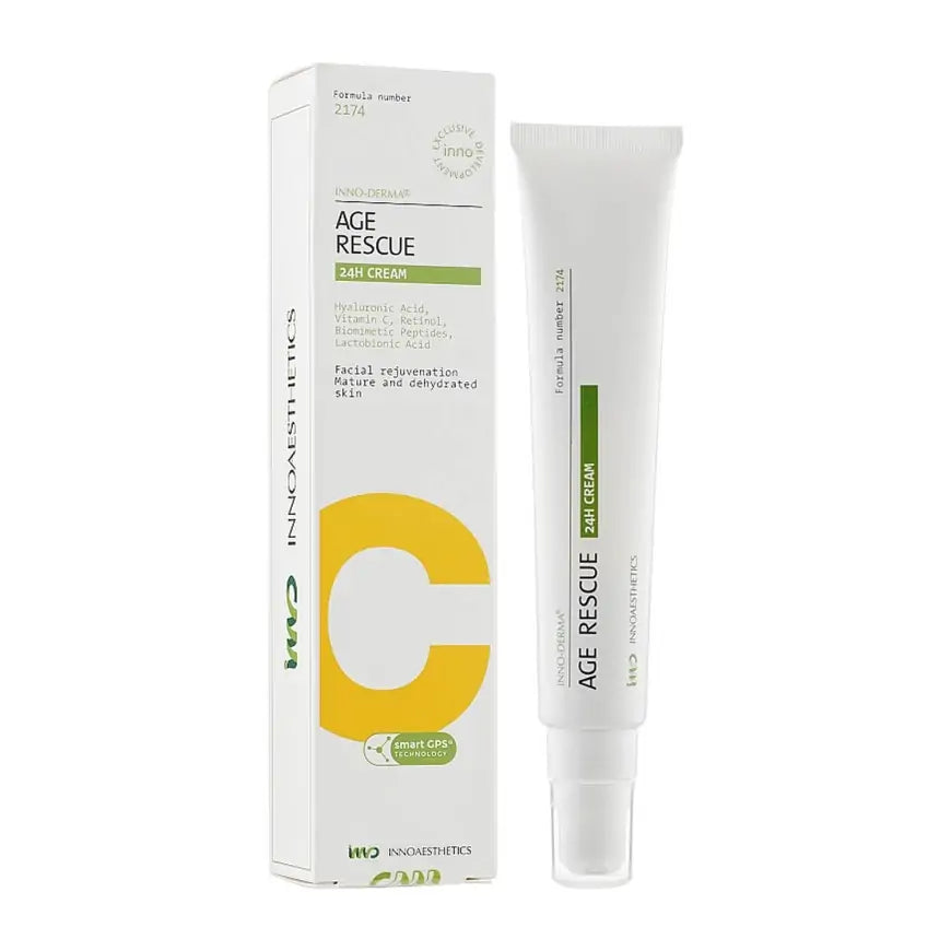Крем для омолодження шкіри та pre-peel терапії Innoaesthetics Age Rescue 24H Cream