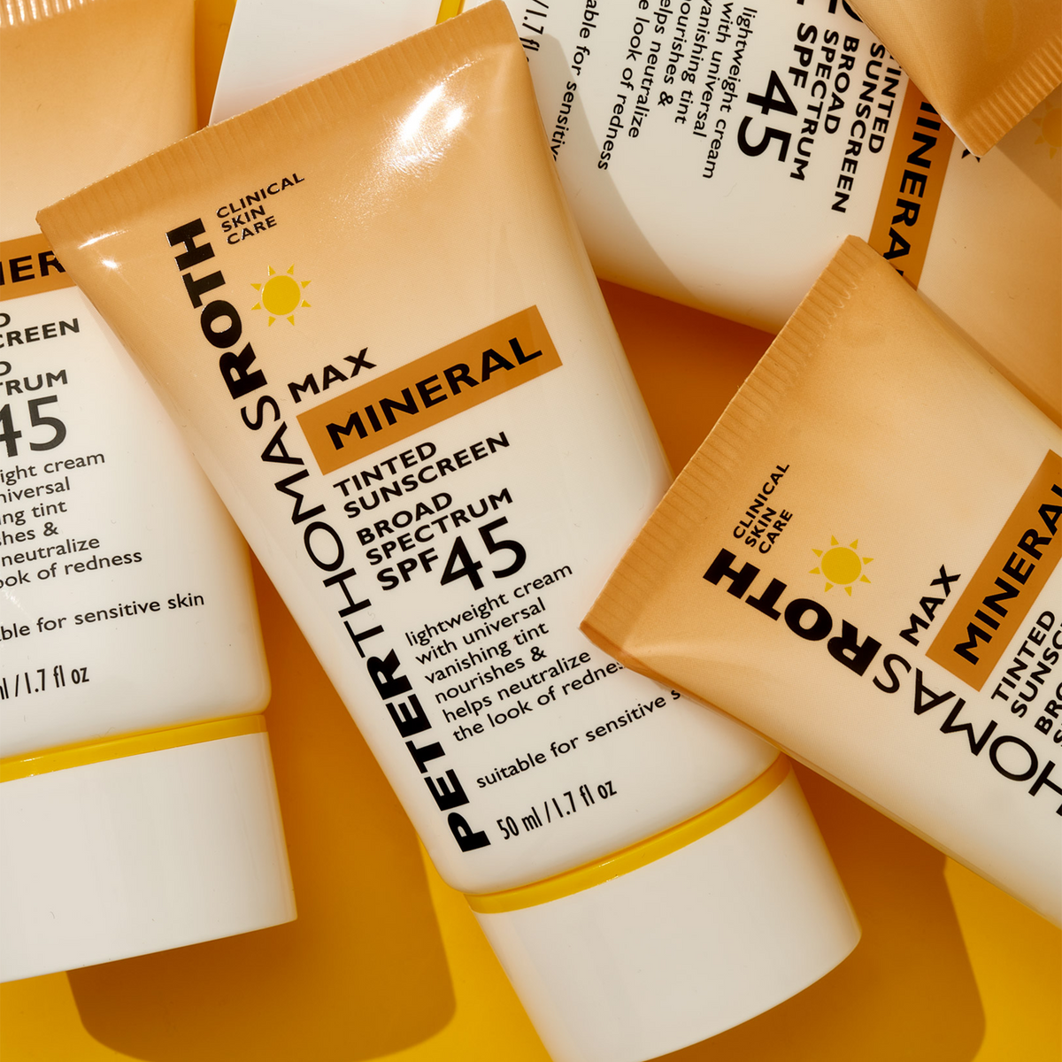 Max Mineral Tinted Sunscreen Broad Spectrum SPF 45 - Мінеральний сонцезахисний тінт із SPF 45 Peter Thomas Roth