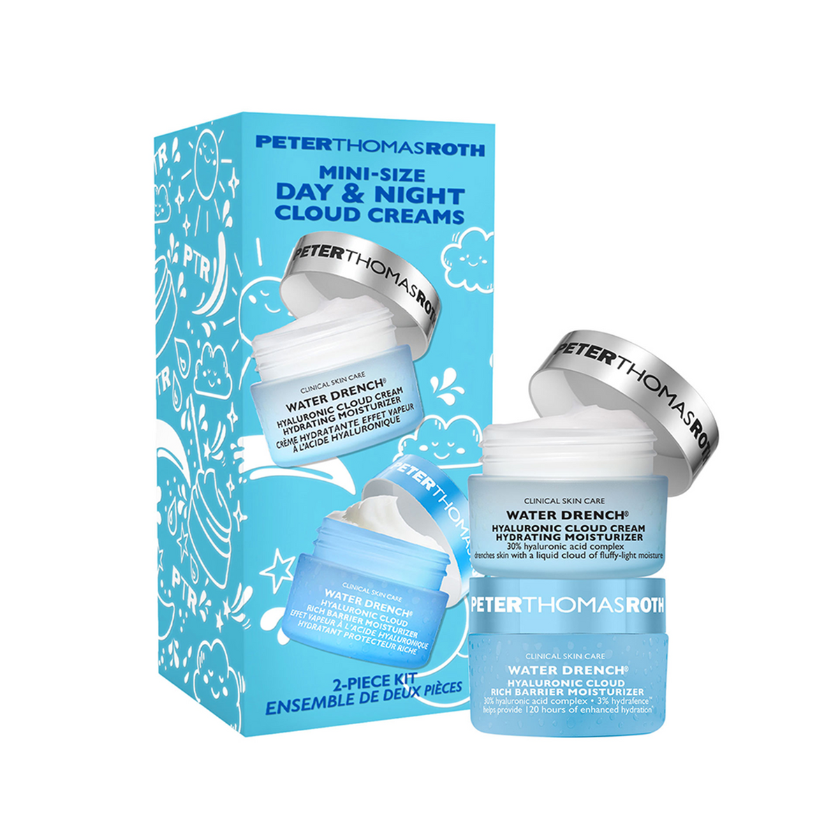 Mini-Size Day & Night Cloud Creams 2-Piece Kit - Подарунковий набір міні – кремів Peter Thomas Roth