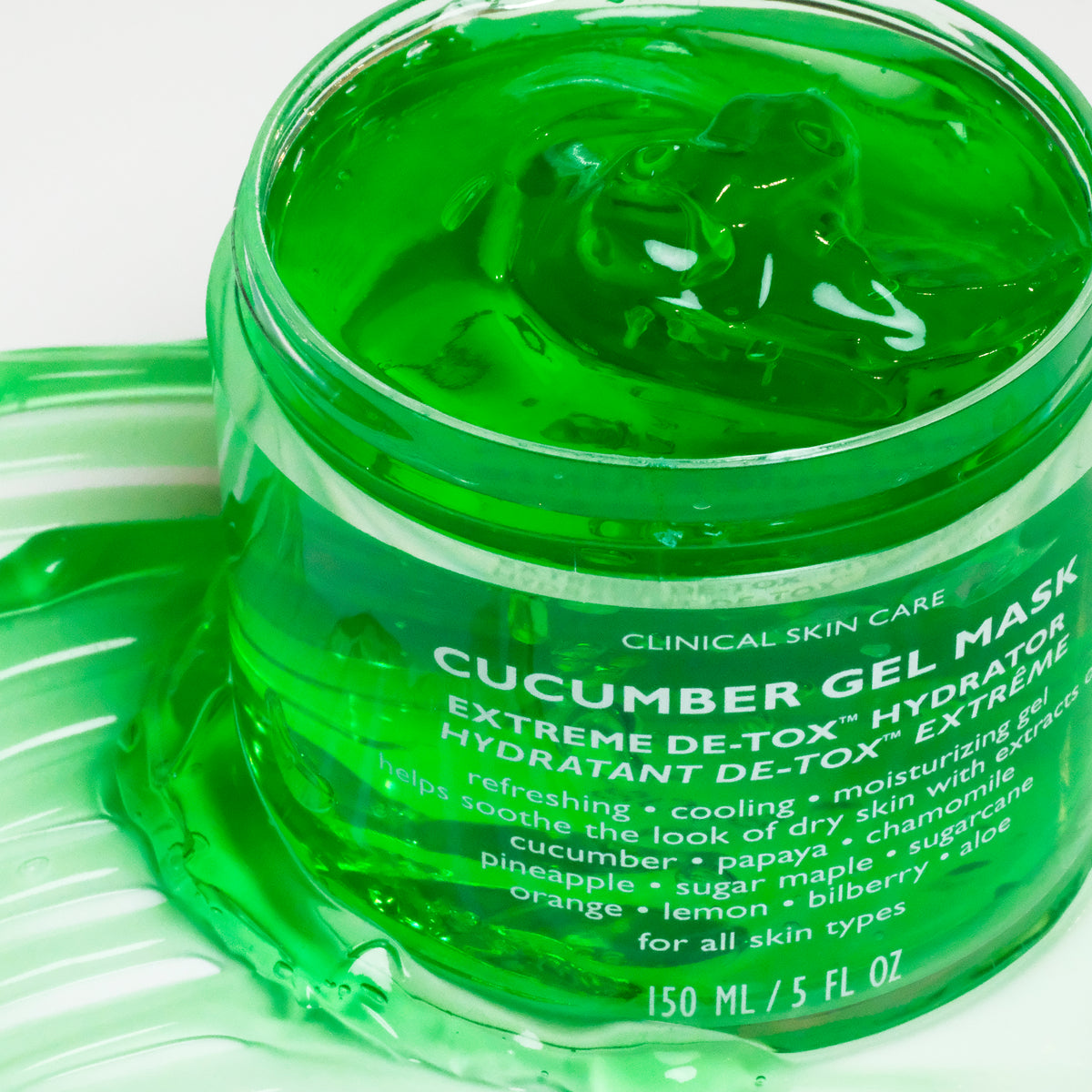 Cucumber Gel Mask Extreme De-Tox Hydrator - Гелева маска для обличчя для інтенсивного детоксу та зволоження з екстрактом огірка Peter Thomas Roth