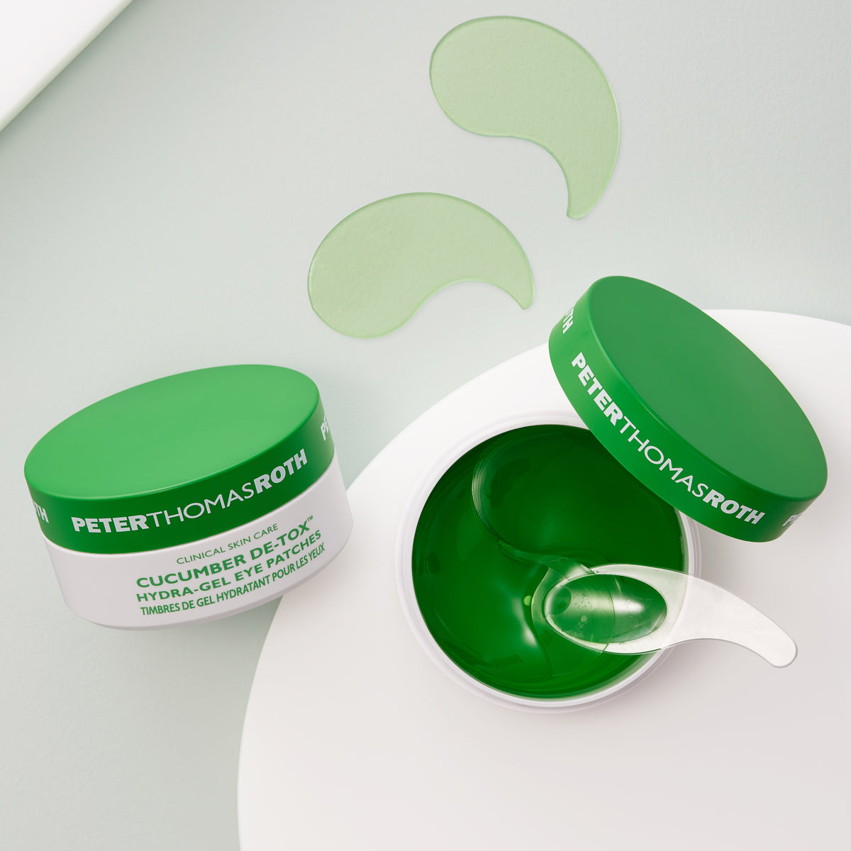 Cucumber De-Tox Hydra-Gel Eye Patches -  Охолоджуючі гідрогелеві патчі для шкіри навколо очей з екстрактом огірка Peter Thomas Roth