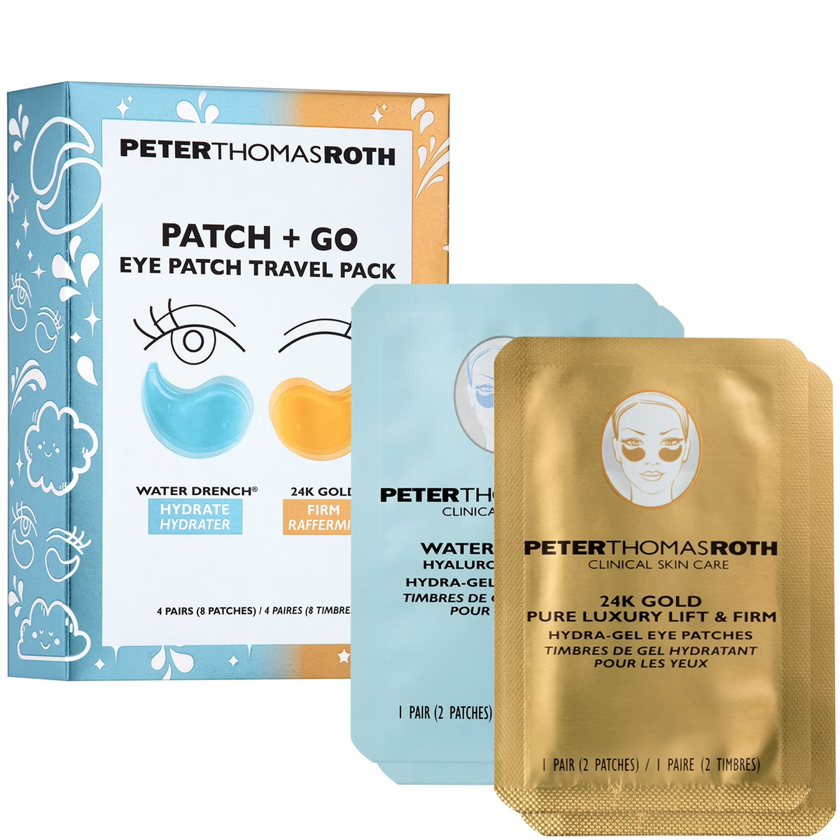 Eye Patch Travel Pack "Patch + Go" - Дорожній набір патчів для очей Peter Thomas Roth