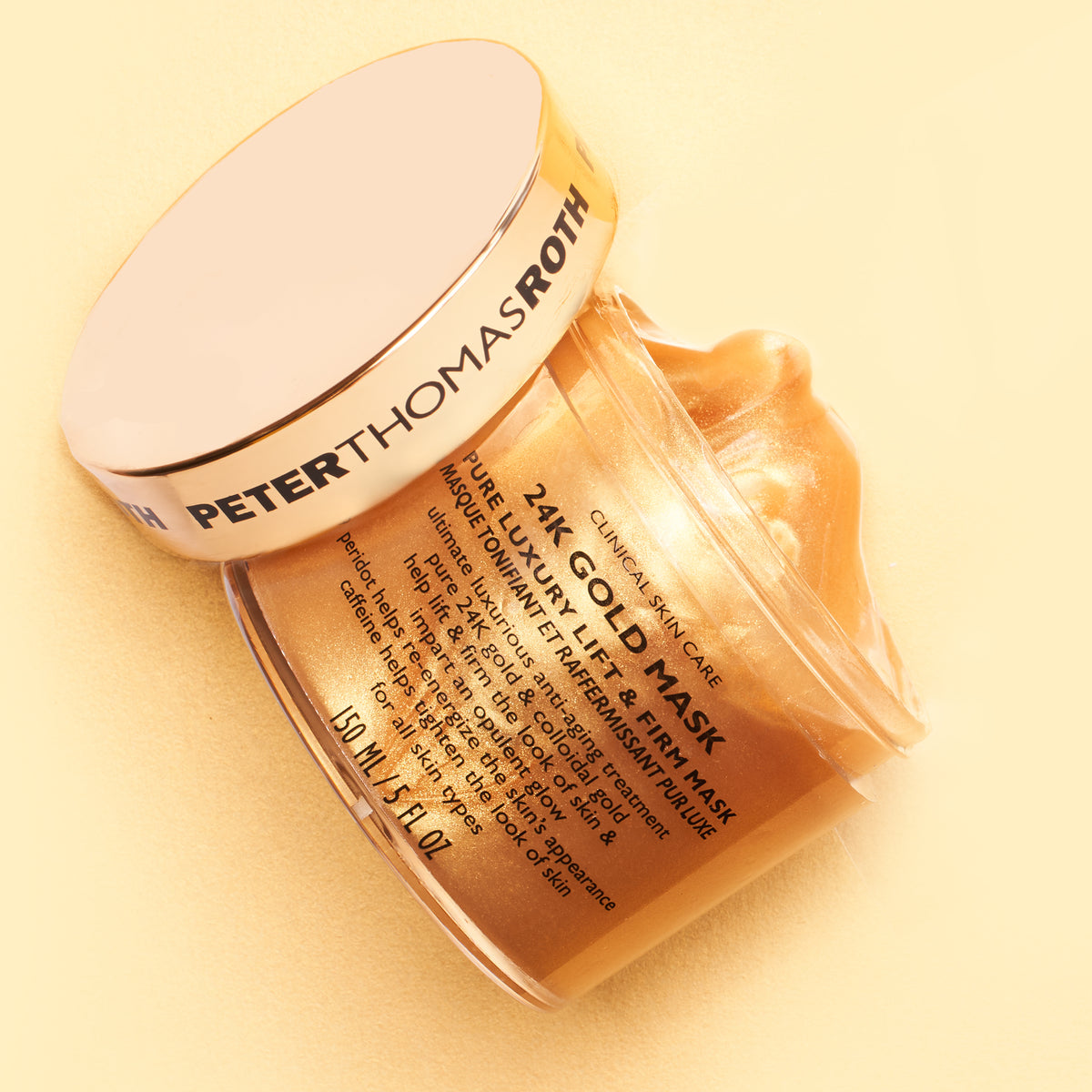 24K Gold Mask Pure Luxury Lift and Firm - Маска для обличчя з 24-каратним золотом для ліфтингу та зміцнення шкіри Peter Thomas Roth