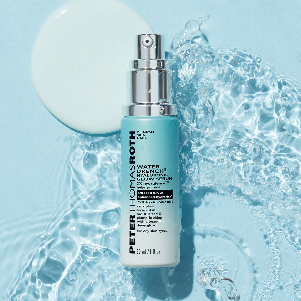 Water Drench® Hyaluronic Glow Serum - Сироватка для обличчя з гіалуроновою кислотою для сяяння шкіри Peter Thomas Roth