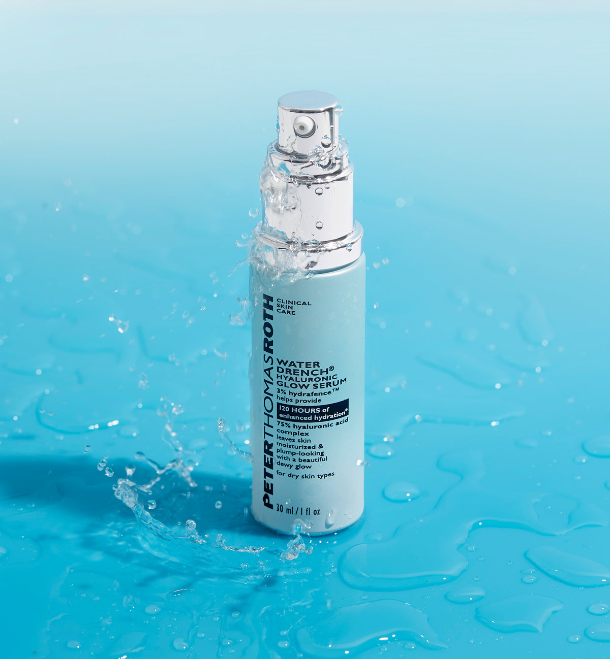 Water Drench® Hyaluronic Glow Serum - Сироватка для обличчя з гіалуроновою кислотою для сяяння шкіри Peter Thomas Roth