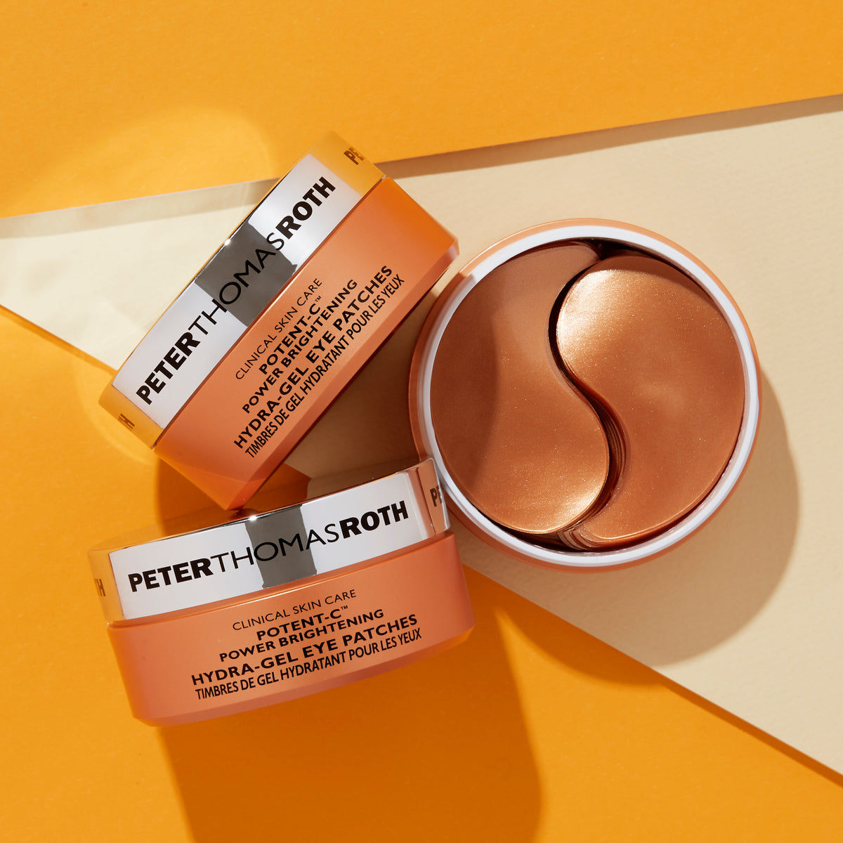 Potent C™ Power Brightening Hydra-Gel Eye Patches - Антиоксидантні гідрогелеві патчі для шкіри навколо очей з вітаміном С Peter Thomas Roth