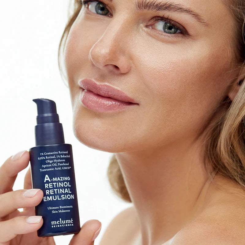 A-mazing Retinol Retinal Emulsion - Нічна мікроемульсія з ретиноїдом і ретиналем Melume