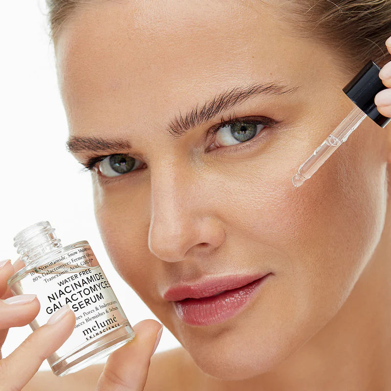 Water-free Niacinamide Galactomyces Serum — безводна сироватка з ніацинамідом для рівного тону та гладкої шкіри Melume