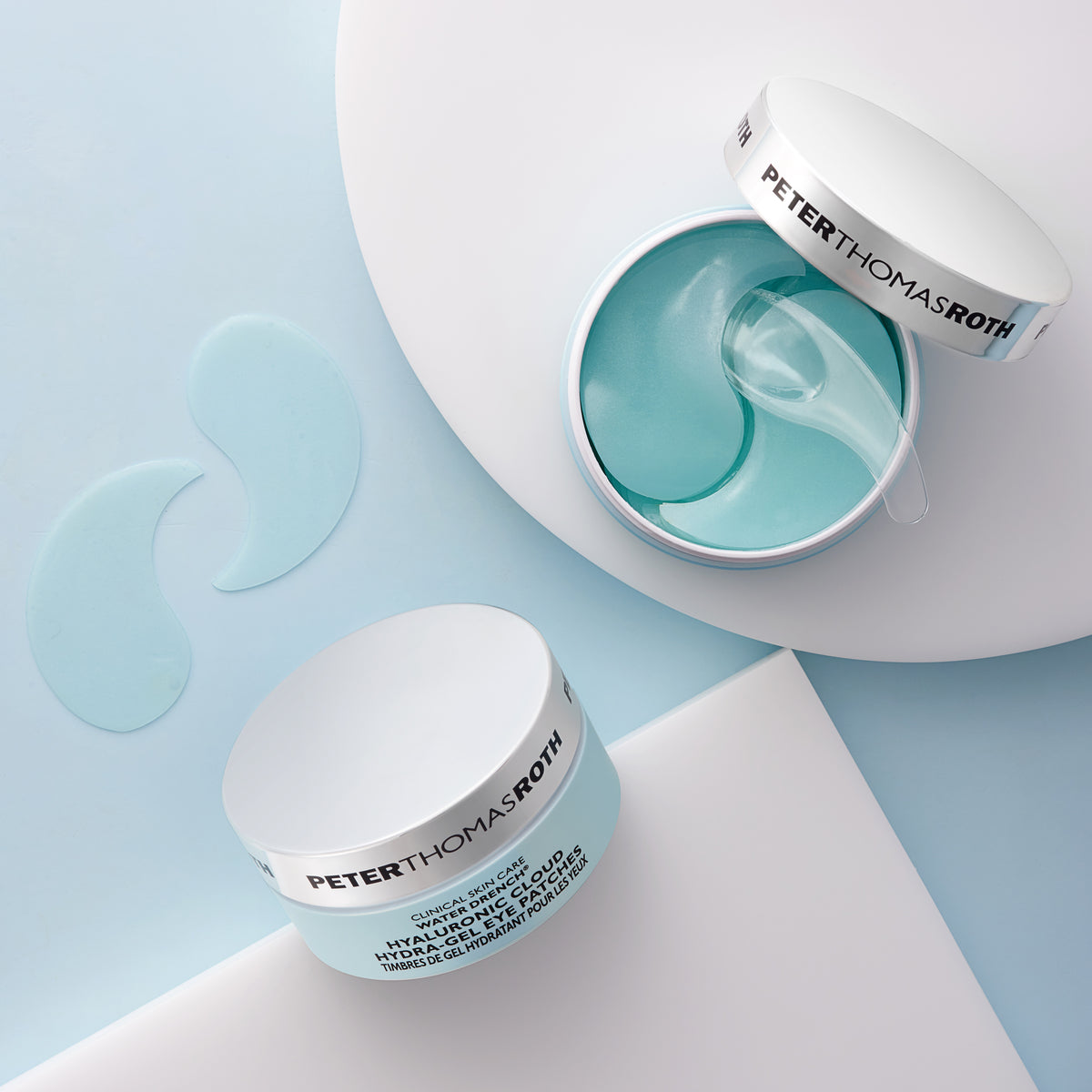 Water Drench® Hyaluronic Cloud Hydra-Gel Eye Patches - Зволожуючі гідрогелеві патчі для шкіри навколо очей з гіалуроновою кислотою  Peter Thomas Roth