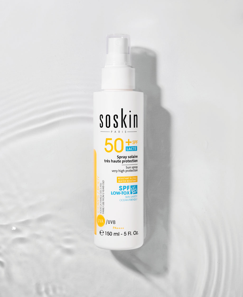 Сонцезахисний спрей з дуже високим ступенем захисту SPF50+ / Sun spray Low-Tox