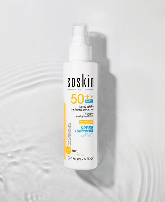 Сонцезахисний спрей з дуже високим ступенем захисту SPF50+ / Sun spray Low-Tox