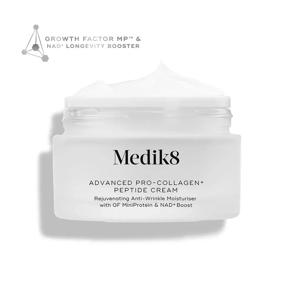 Advanced Pro Collagen + Peptide Cream - Омолоджувальний  зволожувальний крем від зморшок із фактором росту MiniProtein™ та  бустером довголіття NAD+
