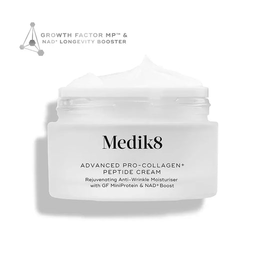 Advanced Pro Collagen + Peptide Cream - Омолоджувальний  зволожувальний крем від зморшок із фактором росту MiniProtein™ та  бустером довголіття NAD+